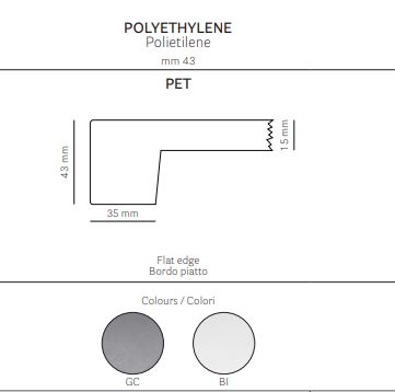 POLYETHYLENE MASA TABLASI - 43MM - Görsel 3
